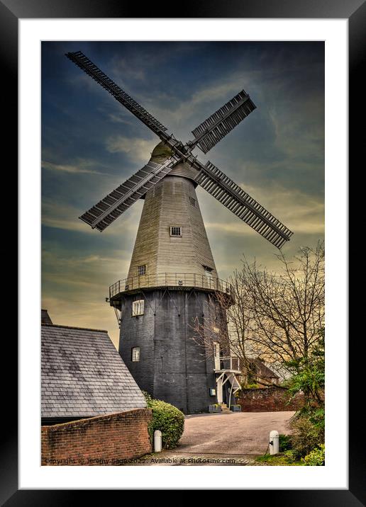 Towering Union Mill Framed Mounted Print by Jeremy Sage