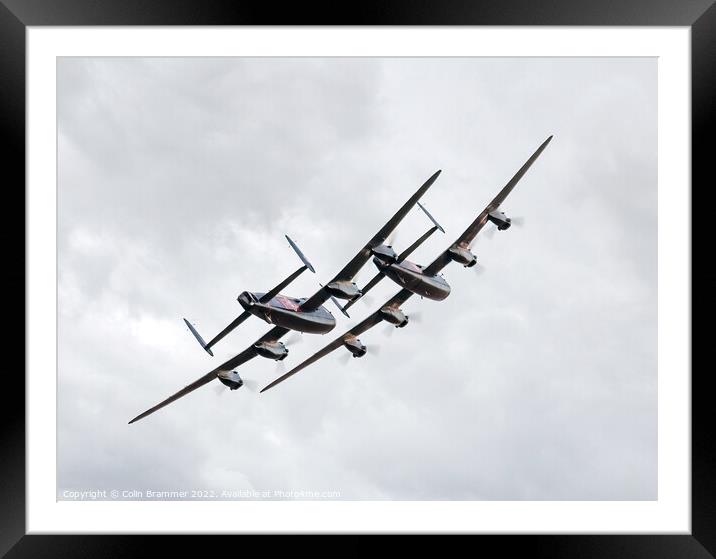 Avro Sisters over Lincolnshire  Framed Mounted Print by Colin Brammer