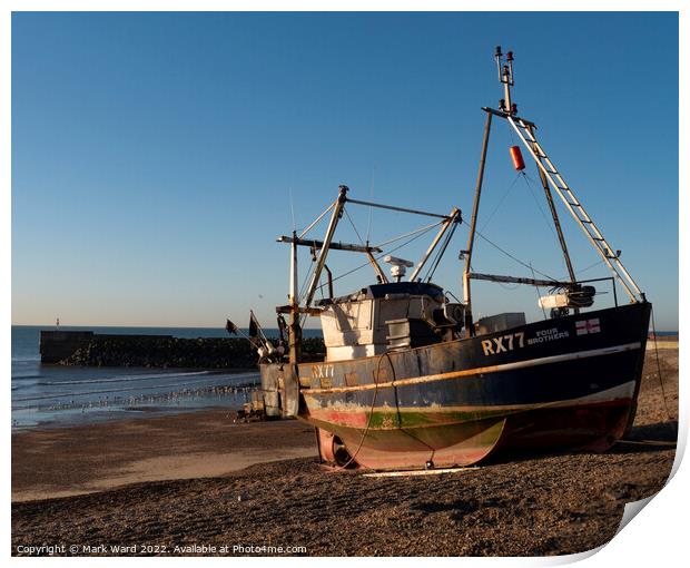 Hastings Harbour Arm at Dawn. Print by Mark Ward
