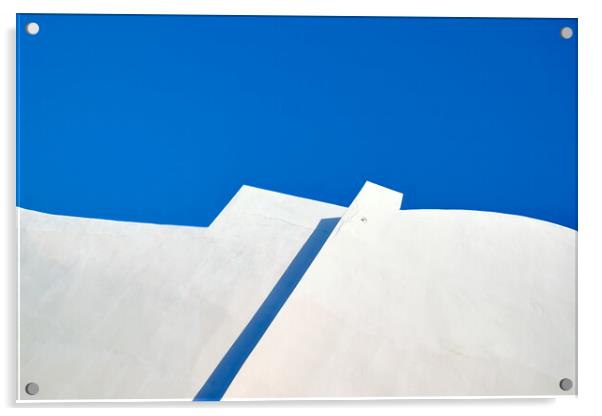 Blue and White Acrylic by Dimitrios Paterakis