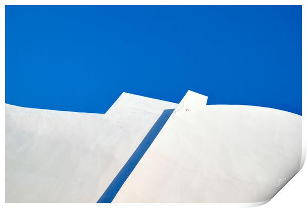 Blue and White Print by Dimitrios Paterakis