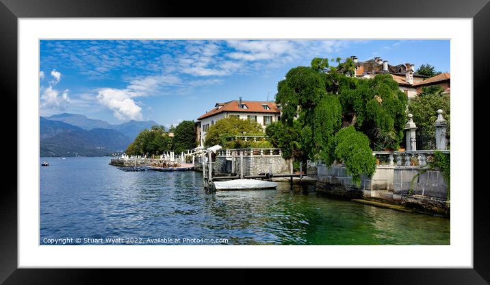Lake Orta, Italy Framed Mounted Print by Stuart Wyatt