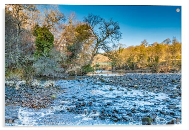 Balder Tees Confluence at Cotherstone, Teesdale (2) Acrylic by Richard Laidler