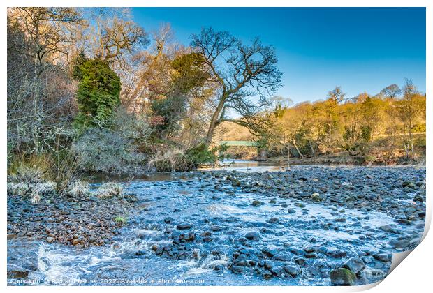 Balder Tees Confluence at Cotherstone, Teesdale (2) Print by Richard Laidler