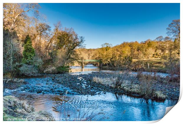 Balder Tees Confluence at Cotherstone, Teesdale (1) Print by Richard Laidler