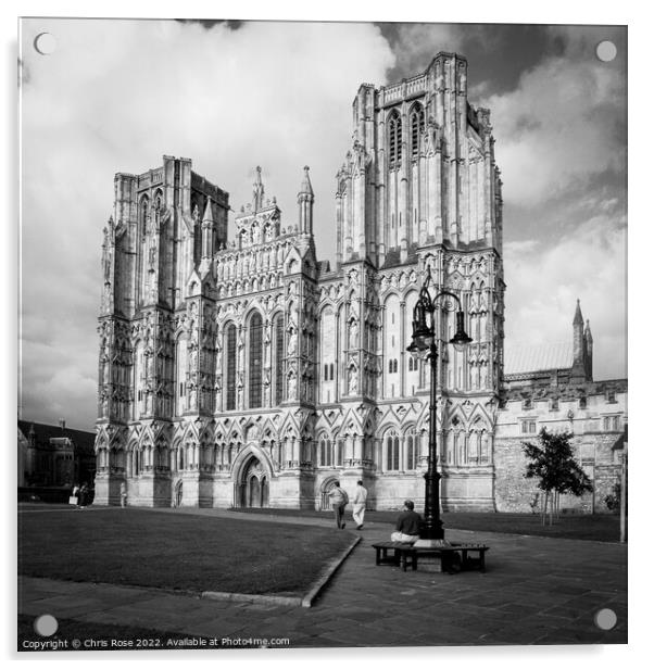 Wells Cathedral Acrylic by Chris Rose