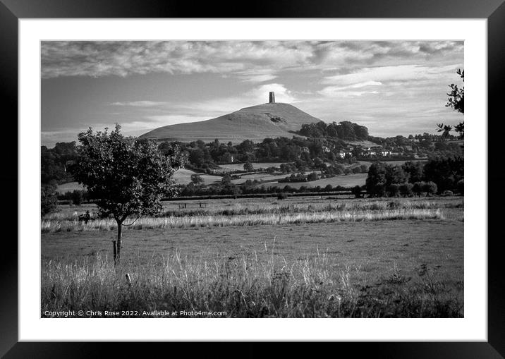 Glastonbury Tor landscape Framed Mounted Print by Chris Rose