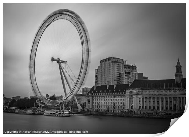 The Eye in Motion Print by Adrian Rowley