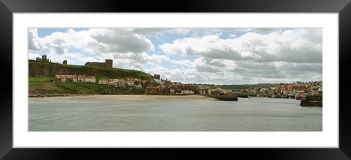 Whitby Harbour Framed Mounted Print by graham young