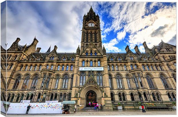 Manchester Town Hall Canvas Print by Jason Connolly