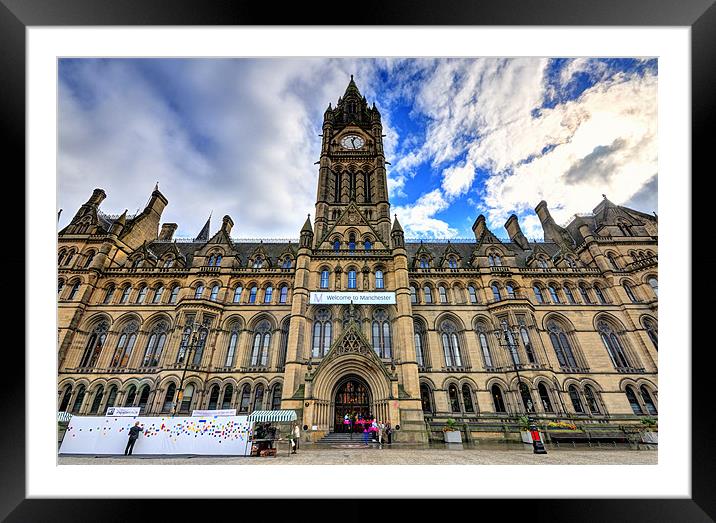 Manchester Town Hall Framed Mounted Print by Jason Connolly