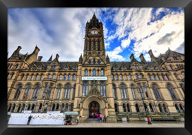 Manchester Town Hall Framed Print by Jason Connolly