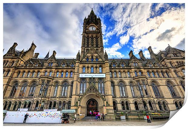 Manchester Town Hall Print by Jason Connolly