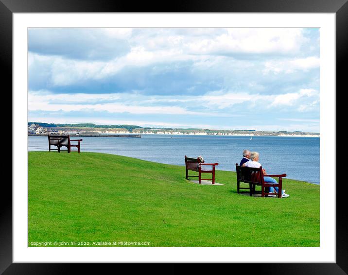 Bridlington bay, Yorkshire. Framed Mounted Print by john hill