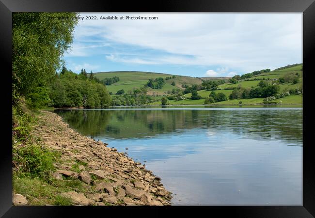 Summer reflections on Ladybower Reservoir Framed Print by Christopher Keeley