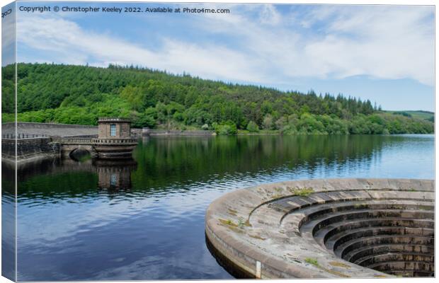Summer's day at Ladybower Reservoir Canvas Print by Christopher Keeley