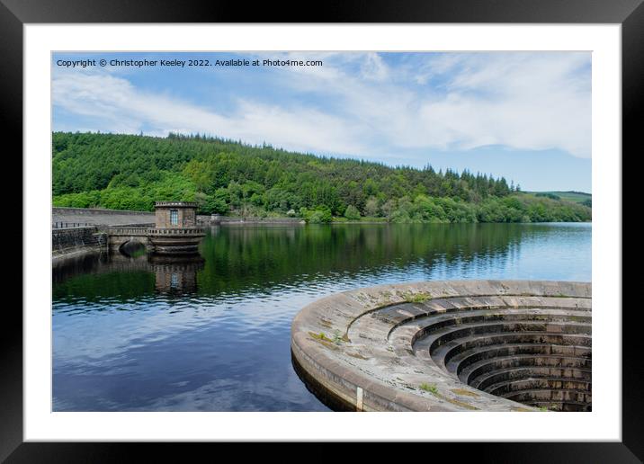 Summer's day at Ladybower Reservoir Framed Mounted Print by Christopher Keeley