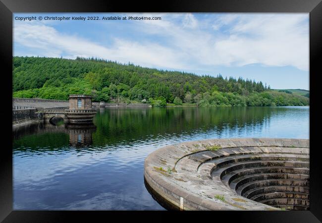 Summer's day at Ladybower Reservoir Framed Print by Christopher Keeley