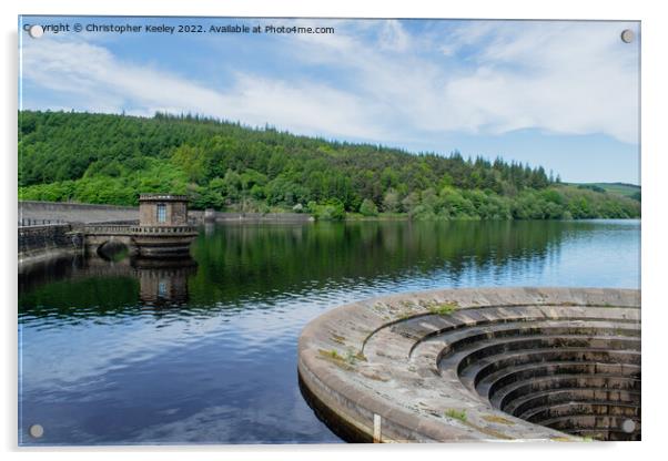 Summer's day at Ladybower Reservoir Acrylic by Christopher Keeley