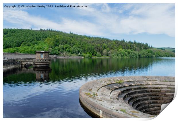 Summer's day at Ladybower Reservoir Print by Christopher Keeley