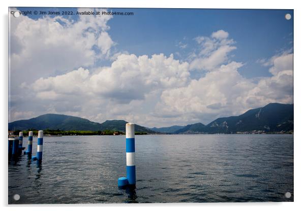Italian Lake Iseo Acrylic by Jim Jones