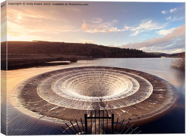 Lady Bower Plug Hole Canvas Print by Andy Evans