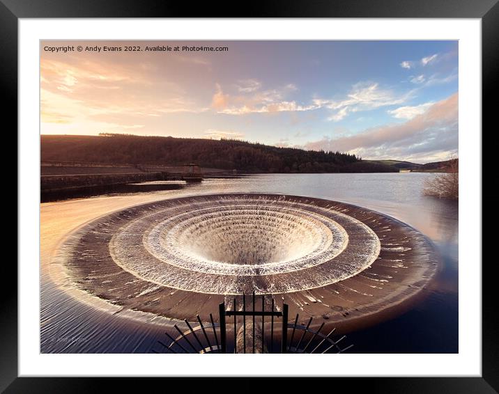 Lady Bower Plug Hole Framed Mounted Print by Andy Evans
