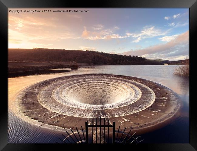 Lady Bower Plug Hole Framed Print by Andy Evans