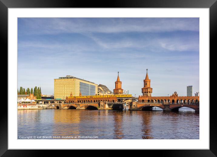 Oberbaum Bridge a& River Spree in Berlin, Germany Framed Mounted Print by KB Photo