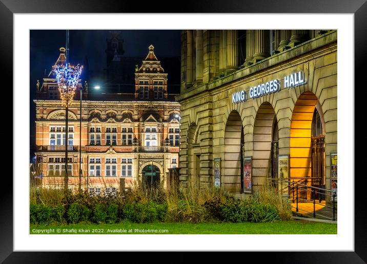 King Georges Hall & Blackburn College Victoria Building Framed Mounted Print by Shafiq Khan