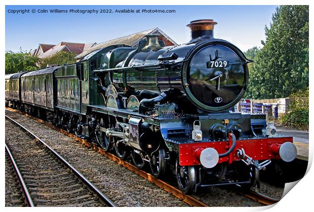 GWR 7029 Clun Castle 1 Print by Colin Williams Photography