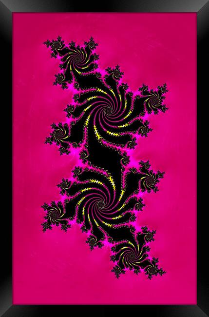 Hippy Pink Fractals Framed Print by Vickie Fiveash