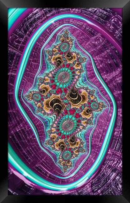 Purple Swirl Framed Print by Vickie Fiveash
