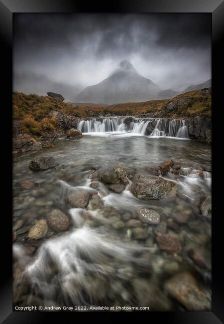 Fairy Pools Isle Of Skye Framed Print by Andy Gray