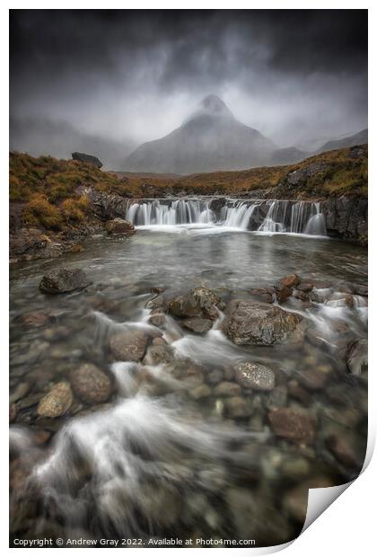 Fairy Pools Isle Of Skye Print by Andy Gray
