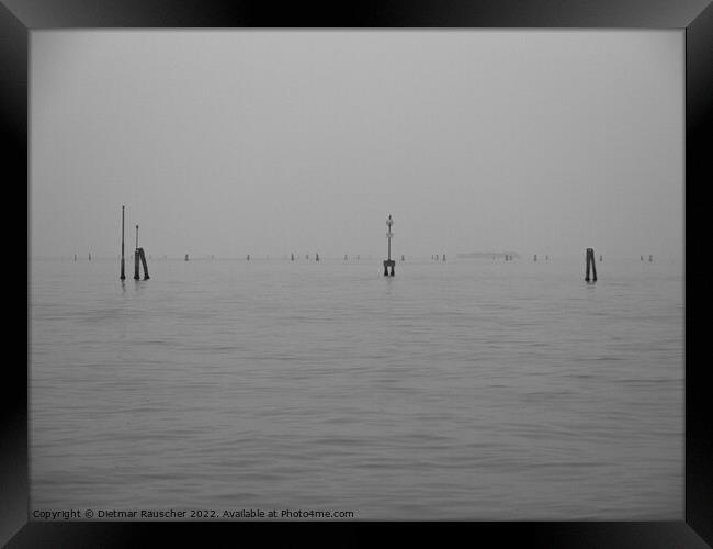 Venice Lagoon in Winter Framed Print by Dietmar Rauscher