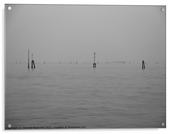 Venice Lagoon in Winter Acrylic by Dietmar Rauscher