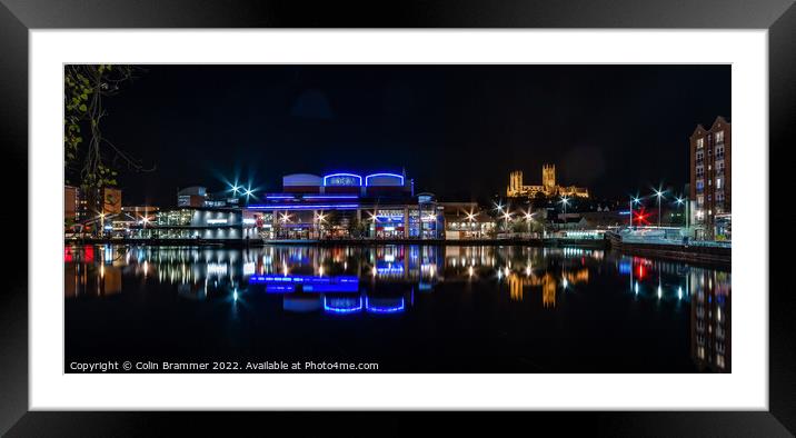Brayford Marina Lincoln Framed Mounted Print by Colin Brammer