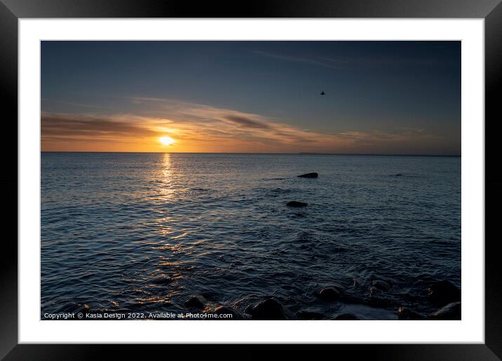 Dawn Moments on the Baltic Sea, Germany Framed Mounted Print by Kasia Design