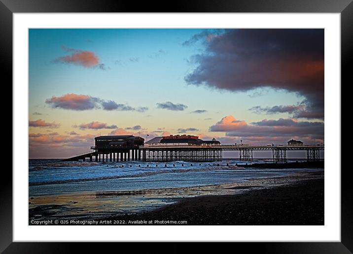 Sunset at the Lifeboat Station Framed Mounted Print by GJS Photography Artist