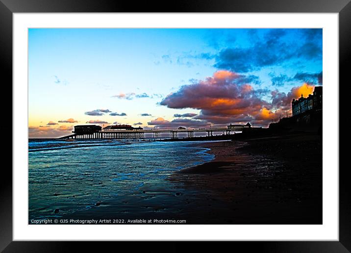 Cromer Sunset Shaddows Framed Mounted Print by GJS Photography Artist
