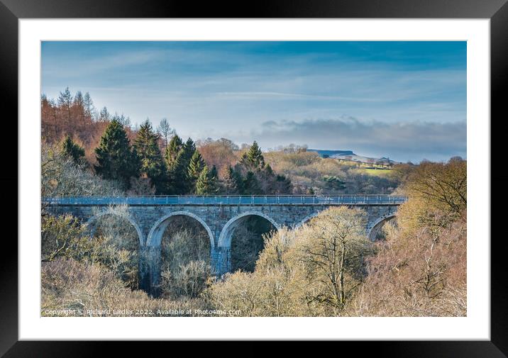 Cotherstone Viaduct Framed Mounted Print by Richard Laidler