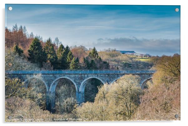 Cotherstone Viaduct Acrylic by Richard Laidler