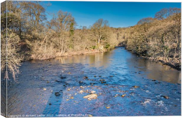 The River Tees at Cotherstone Canvas Print by Richard Laidler