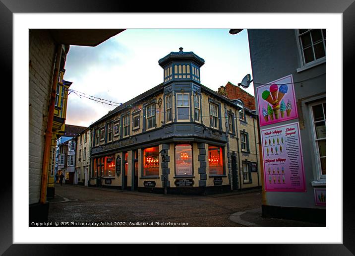 Wellington Pub Cromer Framed Mounted Print by GJS Photography Artist
