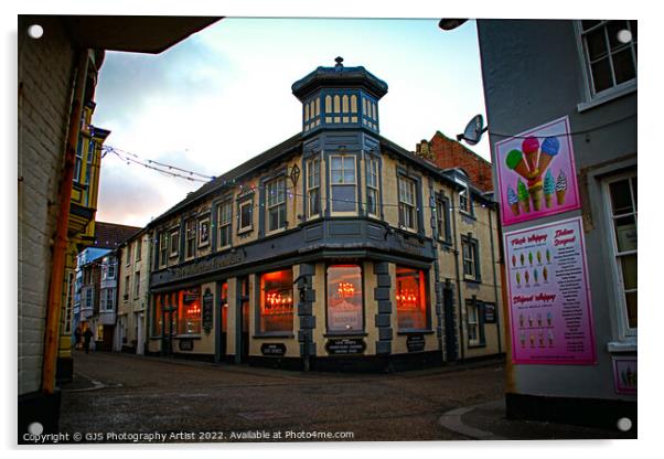 Wellington Pub Cromer Acrylic by GJS Photography Artist