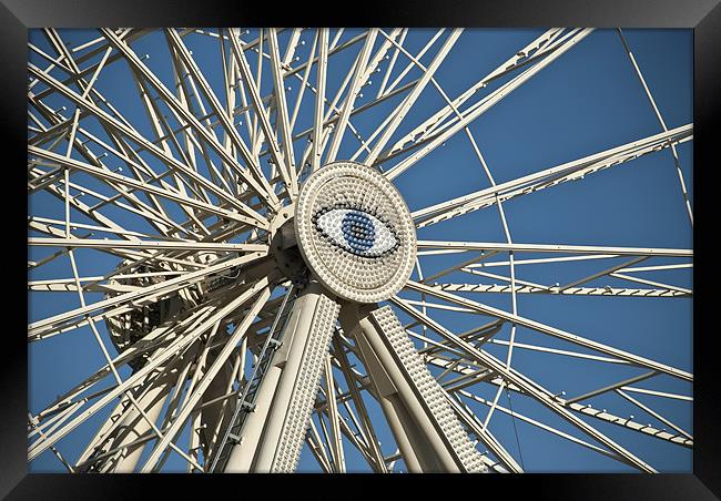Ferris Wheel Framed Print by Steve Purnell