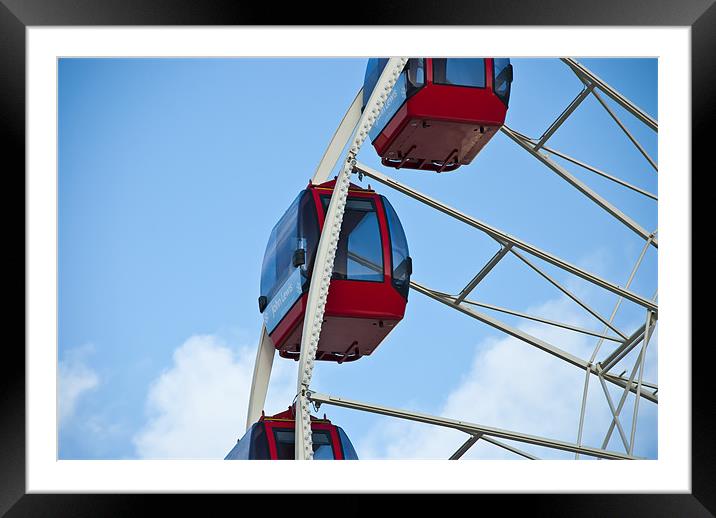 Ferris Wheel Framed Mounted Print by Steve Purnell