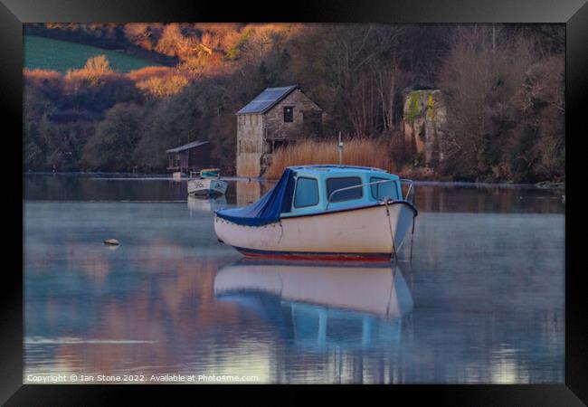 Serenity on the Kingsbridge Estuary Framed Print by Ian Stone