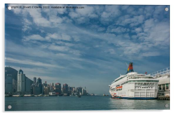 Star Cruises Acrylic by Stuart C Clarke